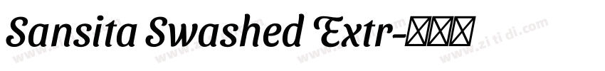 Sansita Swashed Extr字体转换